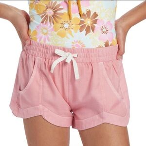 Billabong Mad For You Elastic Waist 2" Shorts Pink Size‎ Large